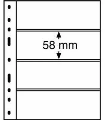Produktbild von Kunststoffhüllen OPTIMA, 4er Einteilung, glasklar, 10er Pack