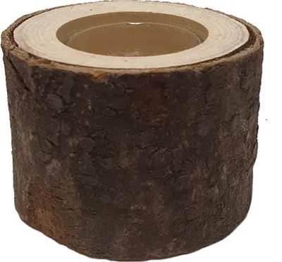 Zdjęcie produktu dla Podgrzewacz do herbaty w kształcie pnia drzewa ze szklanym wkładem, mały, 60 mm