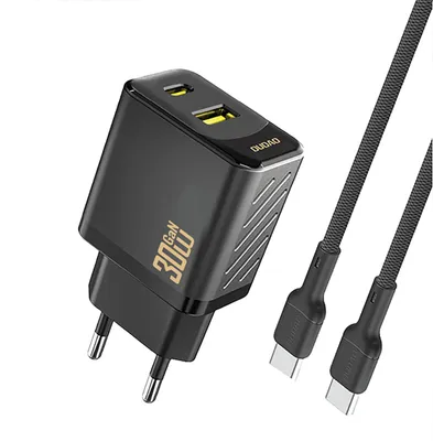 Zdjęcie produktu dla DUDAO Dudao A27TCEU Adapter 30Watt 1xUSB-C 1xUSB-A 1m USB-C to cable included