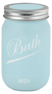 Produktbild von MSV Deko-Badbecher, Blau, 13,5 x 8 x 8 cm, Blue