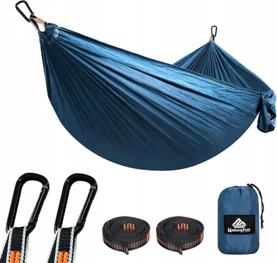 Produktbild von NatureFun Ultraleichter Reise-Hängematte 275x140 cm Camping Nylon