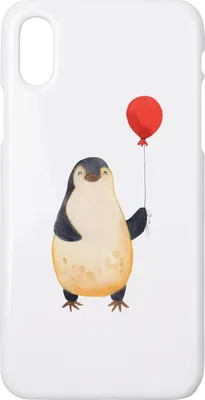 Produktbild von Mr. & Mrs. Panda Iphone 10 Handyhülle Pinguin Luftballon - Weiß - Geschenk, X, Hülle, Freundin, Kirmes, Beste, Jahrmarkt, Liebe, Neustart, Handy, Cover
