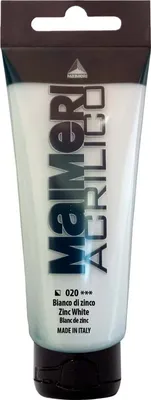 Obrázek produktu pro Maimeri Acrilico Akrylová barva Zinc White 020 200 ml 1 ks