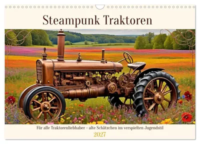 Produktbild von Steampunk Traktoren (Wandkalender 2027 DIN A3 quer), CALVENDO Monatskalender