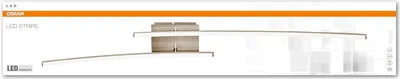 Produktbild von Osram LED Wand- und Deckenleuchte, Leuchte für Innenanwendungen, Warmweiß, 1060 mm x 120,0 mm x 135,0 mm, LED Flex