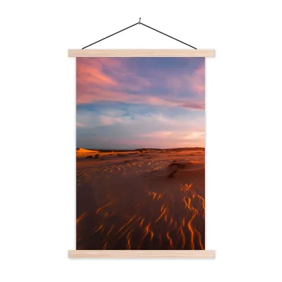 Produktbild von MuchoWow® Textilposter Sand - Landschaft - Himmel - Wüste 40x60 cm mit holzfarbenen Rahmen - Poster
