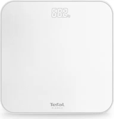 Image de Tefal Classic PP1901V0, pèse-personne électronique, 180 kg, 100 g, blanc, kg, lb, ST, carré
