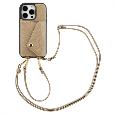 Obrázok produktu pre Puzdro na telefón Selencia Sera s káblom a obálkovým puzdrom na kartu pre Apple iPhone 16 Pro - Taupe