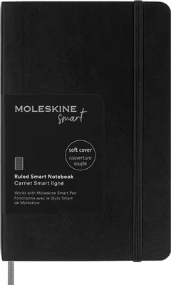 Produktbild von Moleskine Smart Notebook, Pocket, Ruled, Black, Soft Cover (3.5 x 5.5)