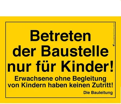 Produktbild von Postkarte Bauschild