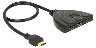 Produktbild von Delock HDMI UHD Switch 3 x HDMI in > 1 x HDMI out 4K - Video/Audio-Schalter - 3 x HDMI - Desktop