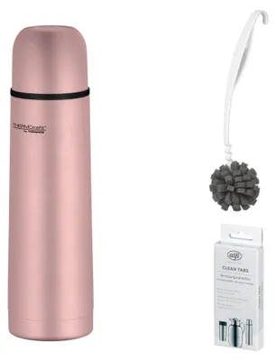 Immagine prodotto di THERMOS TC BEVERAGE BOTTLE 0,50 l Isolierkanne 0,5l rose gold mat – Vorteilsset mit Reinigungsbürste CLEAN FIX 30 cm | HAN 4058284050 | EAN 5010576958389