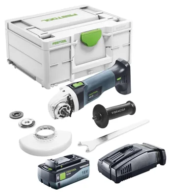 Image de Festool AGC 18-125 EB-Basic Meuleuse d'angle sans fil 18 V 125 mm Brushless + 1x batterie 8,0 Ah + chargeur rapide + Systainer