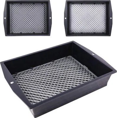 Obrázok produktu pre Záhradný filter 2 v 1 | Okrúhle sito s nastaviteľnou šírkou | Ideálne na zeminu, piesok a odpad | Kvalitný záhradný nástroj 39,5 x 29 x 11 cm