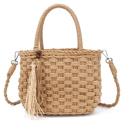 Produktbild von Gewebte Strohtasche für Frauen für den Urlaub