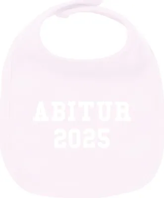 Produktbild von Huuraa Unisex Babylatz Abitur 2025 ABI Geschenk Babypink  Baumwolle Abitur 2025 Mitbringsel