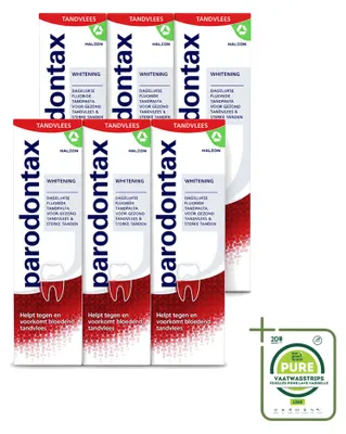 Productafbeelding van 6 x Parodontax Whitening tandpasta - 75 ml - Grote verpakking - 6 stuks