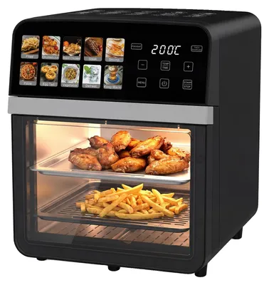 Produktbild von Heißluftfritteuse, 10L Kapazität, 11 Kochprogramme, schwarz