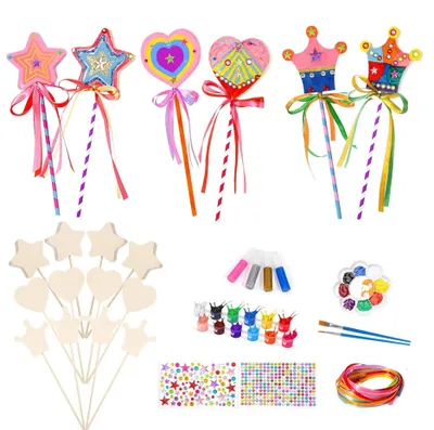 Immagine prodotto di Bacchette magiche in legno per bambini, set da 12