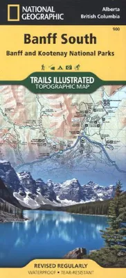 Zdjęcie produktu dla Banff South Map [Banff and Kootenay National Parks]