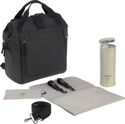 Produktbild von Lässig Green Label Goldie Up Wickelrucksack, Wickeltasche schwarz