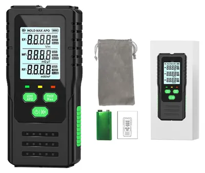 Obrázok produktu pre Detektor žiarenia - prenosný EMF meter - pre domáce použitie - presná RF detekcia