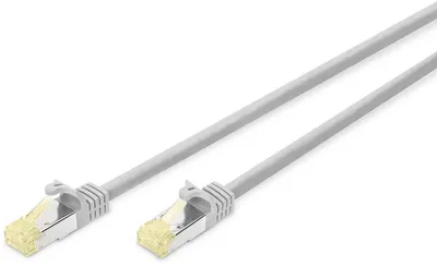 Zdjęcie produktu dla Digitus Kabel krosowy CAT 6A S/FTP, Component Level testowany, 3 m, Cat6a, S/FTP (S-STP), RJ-45, RJ-45, Szary