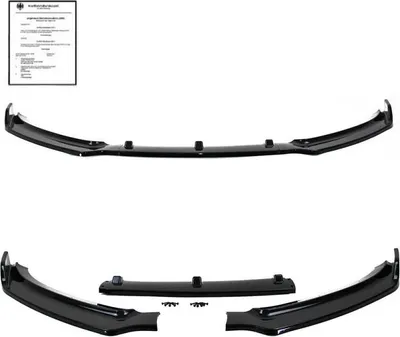 Produktbild von Front Spoiler Lippe Cup schwarz glänzend mit ABE passend für Audi A4 B8 8K 11-15 Facelift