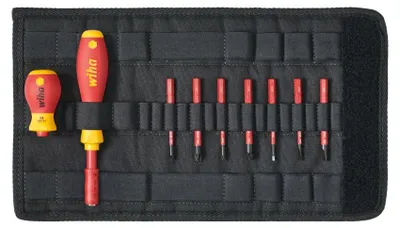 Image de Kit de démarrage tournevis et embouts Wiha slimVario ( 2831 T902 41233 ) en pochette VDE 1000 Volt