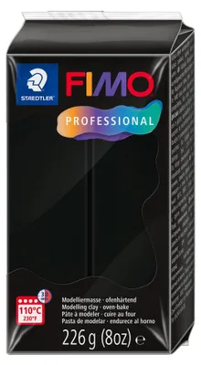 Produktbild von FIMO PROFESSIONAL Modelliermasse ofenhärtend 226 g schwarz