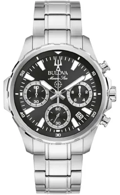 Produktbild von Bulova Herrenuhr 96B467 Chronograph Quarz 46 mm Saphirglas 10 ATM Wasserdicht