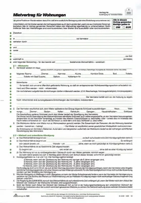 Immagine prodotto di RNK Verlag 525 Contratto di locazione per appartamenti versione dettagliata 6 pagine piegate in DIN A4(S)