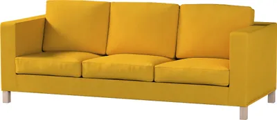 Produktbild von Dekoria Bezug für Karlanda 3-Sitzer Sofa nicht ausklappbar, kurz, senffarbe, Bezug für Karlanda 3-Sitzer, kurz