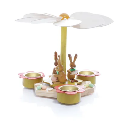 Produktbild von Teelichtpyramide Osterhasen BxHxT 23x18,5x23cm NEU