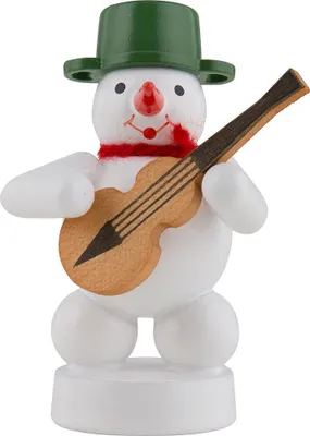 Productafbeelding van Zenker Volkskunst: Sneeuwpop met gitaar (8 cm)