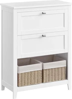 Produktbild von Badezimmermöbel - Aufbewahrungsregal - Organisator - Verstellbare Sortiereinheiten - Weiß - 60cm x 30cm x 90cm