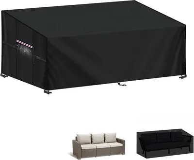 Productafbeelding van Famanu tuinbankhoes, 420D Oxford-stof - waterdicht, 160x85x71/61 cm