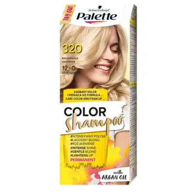 A box of hair dye with a model on the front.