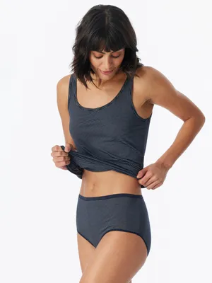 Produktbild von Schiesser Damen Tai-Slip 4-Pack Modal Essentials - blau - Größe 38
