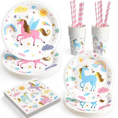 Immagine prodotto di Set di stoviglie Einhorn, 16 pezzi, colorato, per bambini