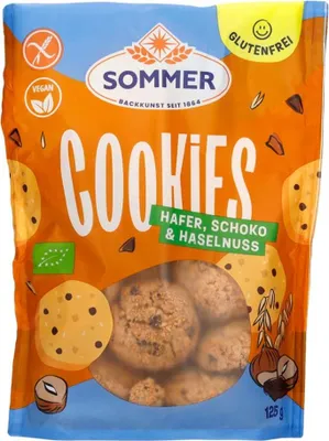 Produktbild von Cookies Hafer-Schoko-Nuss gf 125g 12er Pack