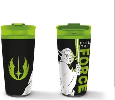 Zdjęcie produktu dla Pyramid International Star Wars (Yoda - Feel The Force), Pojedyńczy, 0,45 l, Czarny, Zielony, Biały, Kubek, Uniwersalne, Chiny