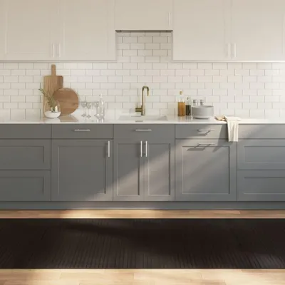 Produktbild von vidaXL Teppich Rechteckig Dunkelbraun 100x500 cm Bambus