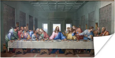 Produktbild von MuchoWow® Poster Das letzte Abendmahl - Leonardo da Vinci 80x40 cm - Wanddeko