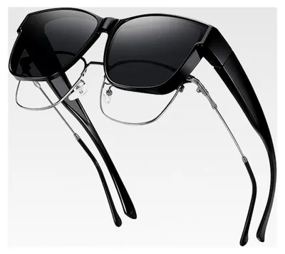 Produktbild von Polarisierte Sonnenbrille für Herren und Damen mit UV400 Schutz, übergroße Sonnenbrille für Brillenträger, ultraleicht für Fahren und Angeln