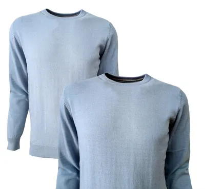 Immagine prodotto di Classico maglione da uomo con taglio dritto in blu Maglia lavorata con cura 3XL