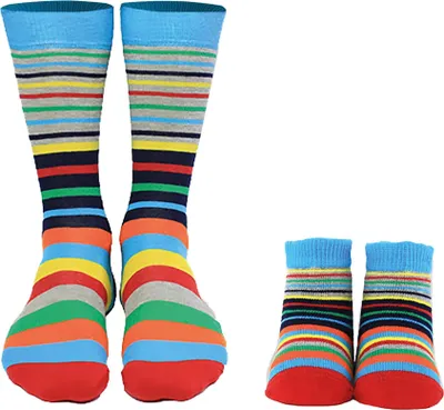 Produktbild von CUCAMELON Baby Socken Set, 2er Pack - Daddy and me, Socken für Papa und Baby, Geschenkbox Daddy and Me 18/19