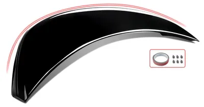 Zdjęcie produktu dla Spoiler tylny, wykonany z trwałego tworzywa ABS, łatwy montaż, błyszczący czarny kolor