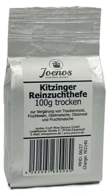 Produktbild von Joenos Kitzinger Reinzuchthefe, Trocken, für Traubenmost und Fruchtwein,Exclusiv Handel, Aachen 100g