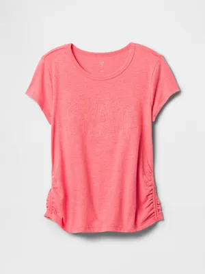 Produktbild von GAP Kinder T-Shirt mit Logo, Rundhalsausschnitt, gerade Passform, Größe S, hüftlang